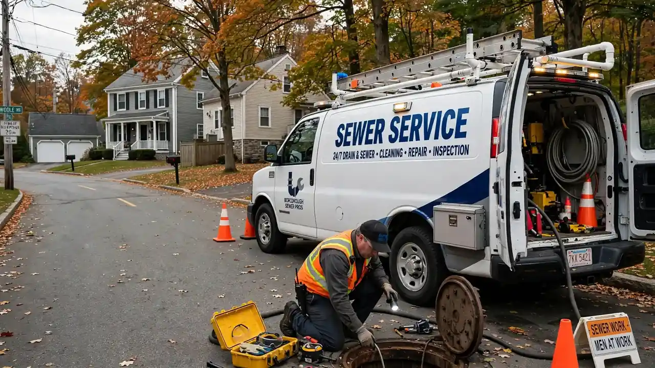 Sewer line repair technician in Boxborough, MA