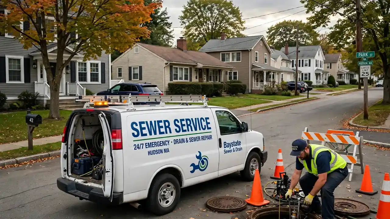 Reparación de alcantarillado en Hudson, MA