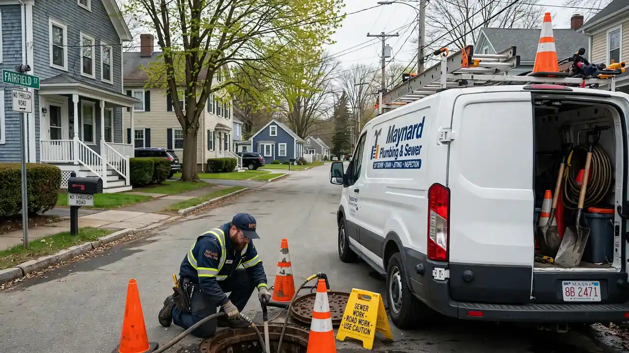Reparación de alcantarillado en Maynard, MA