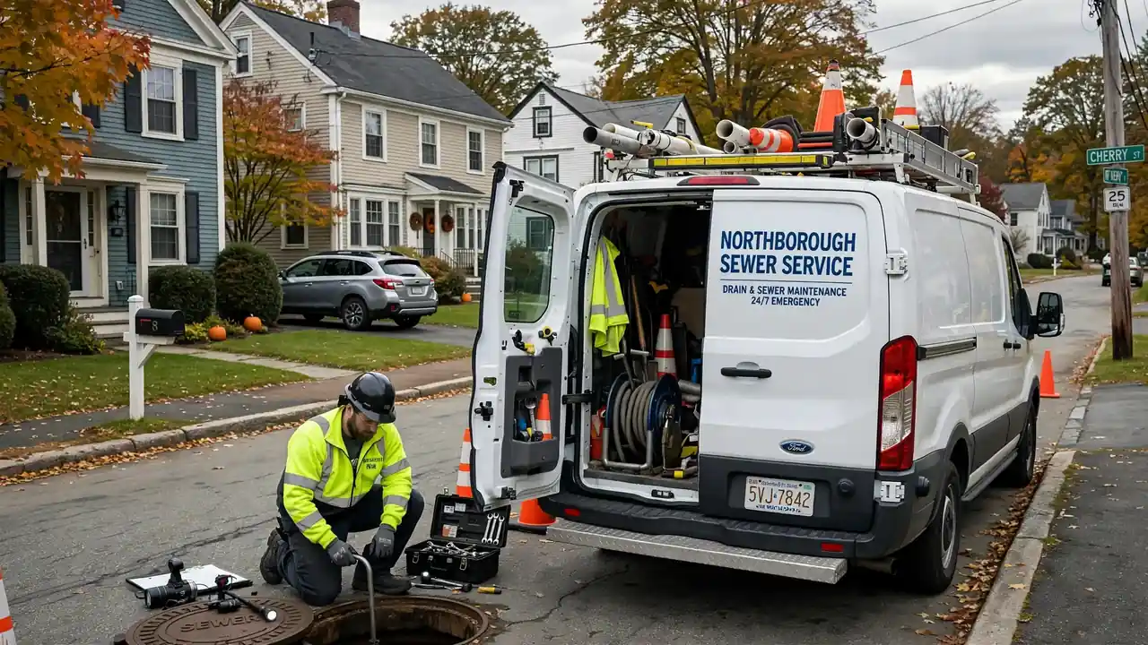 Sewer line repair technician in Northborough, MA