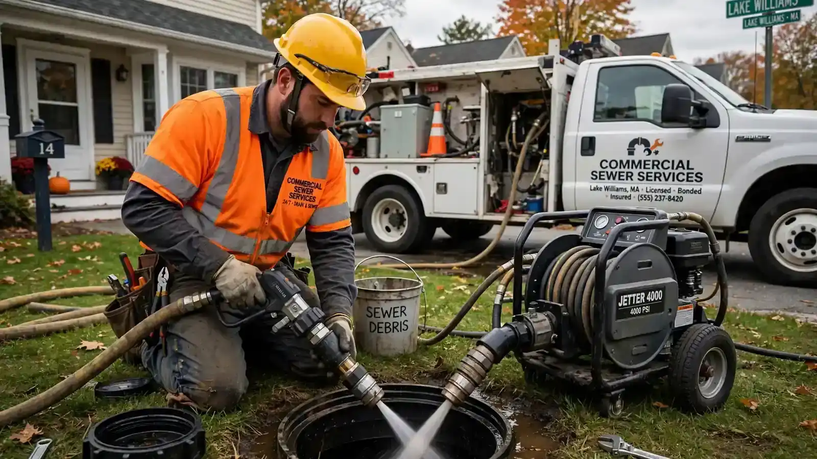 Commercial Sewer Services in Lake Williams, MA