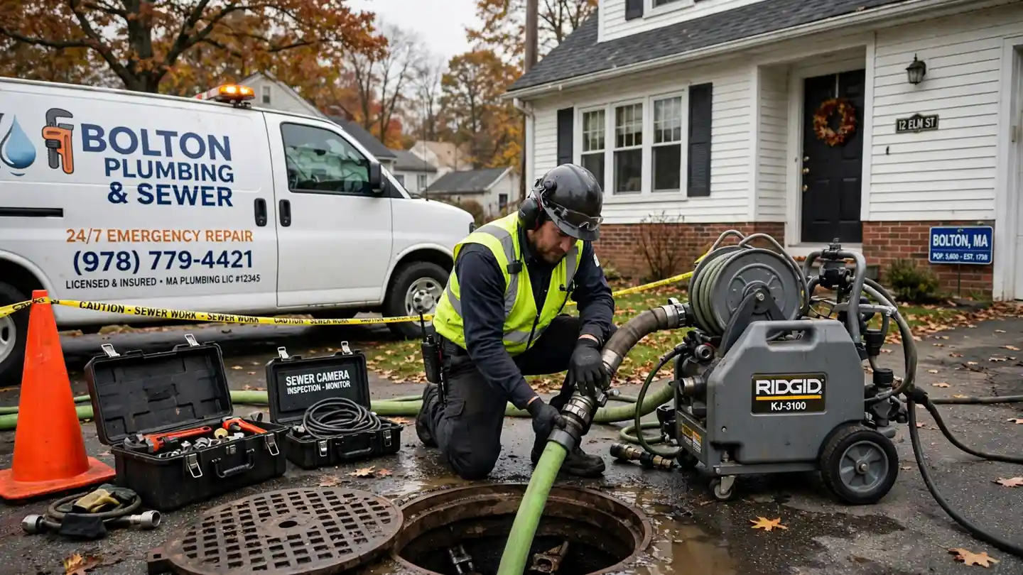 Emergency Sewer Repair in Bolton, MA