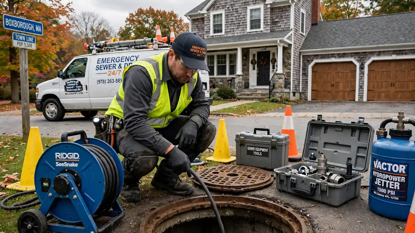 Emergency Sewer Repair in Boxborough, MA