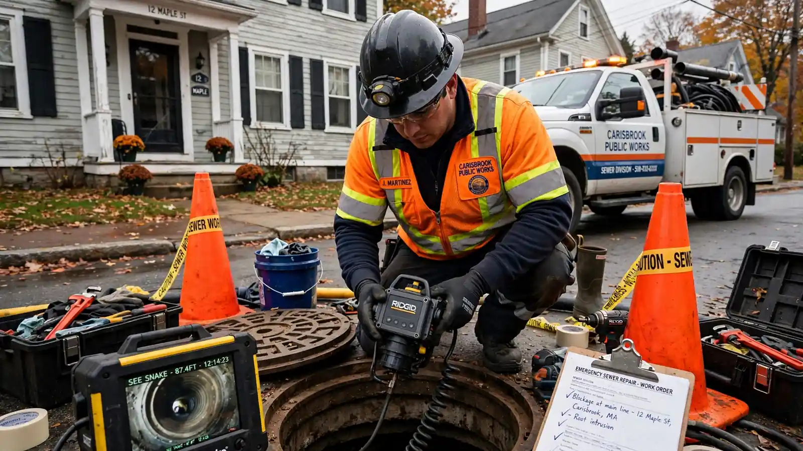 Emergency Sewer Repair in Carisbrook, MA