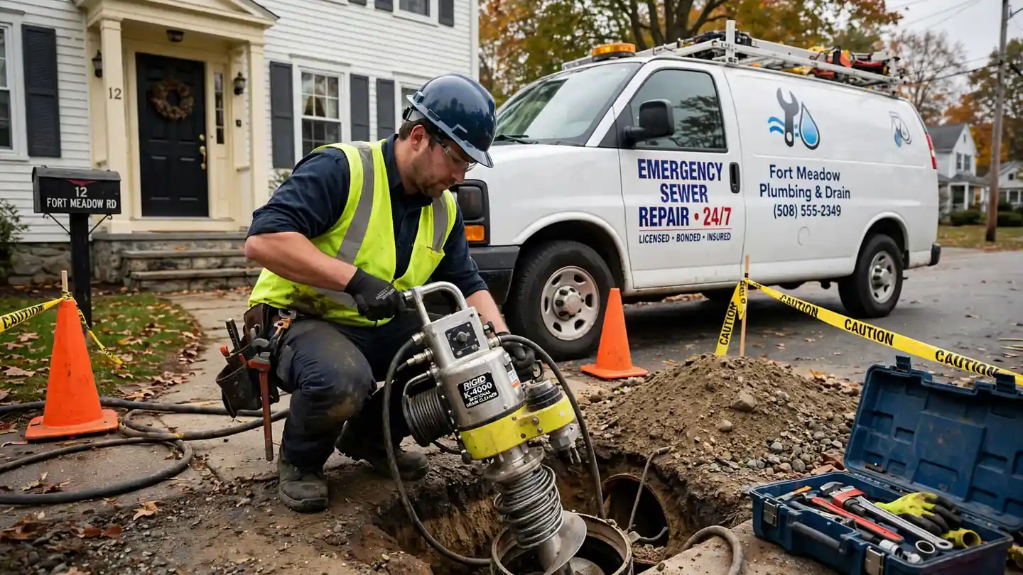 Emergency Sewer Repair in Fort Meadow, MA