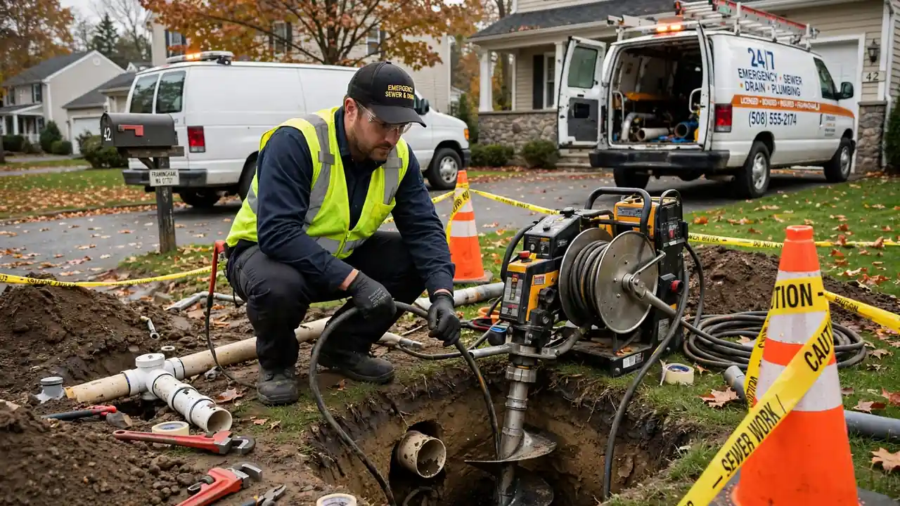 Emergency Sewer Repair in Framingham, MA