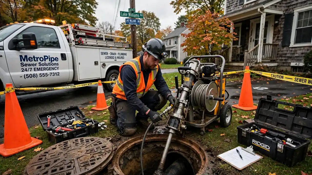 Emergency Sewer Repair in Lake Williams, MA