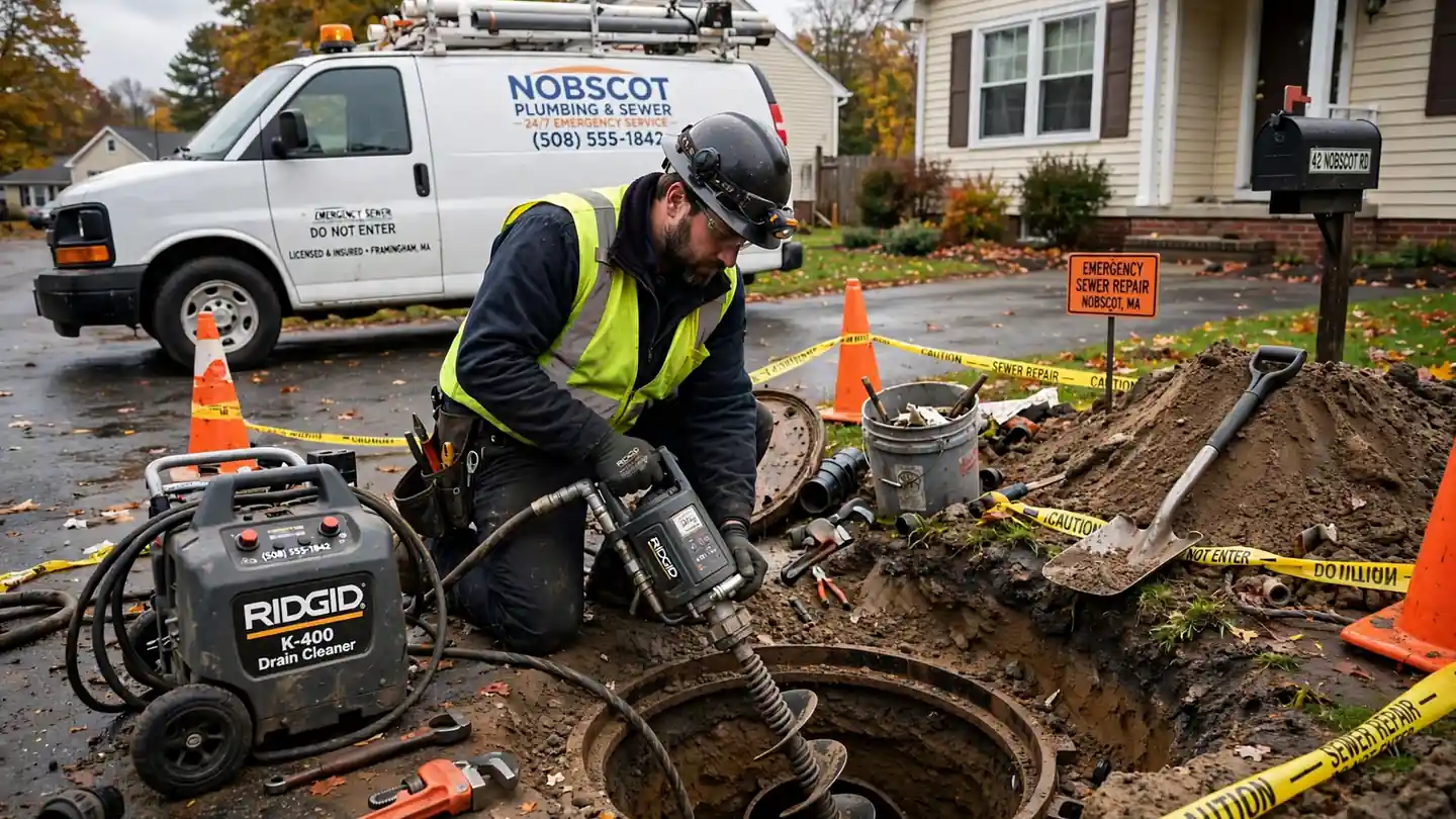 Emergency Sewer Repair in Nobscot, MA