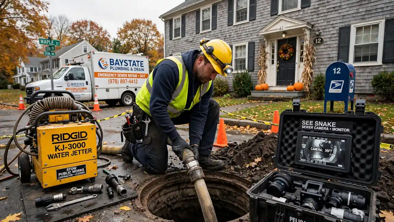Emergency Sewer Repair in Stow, MA