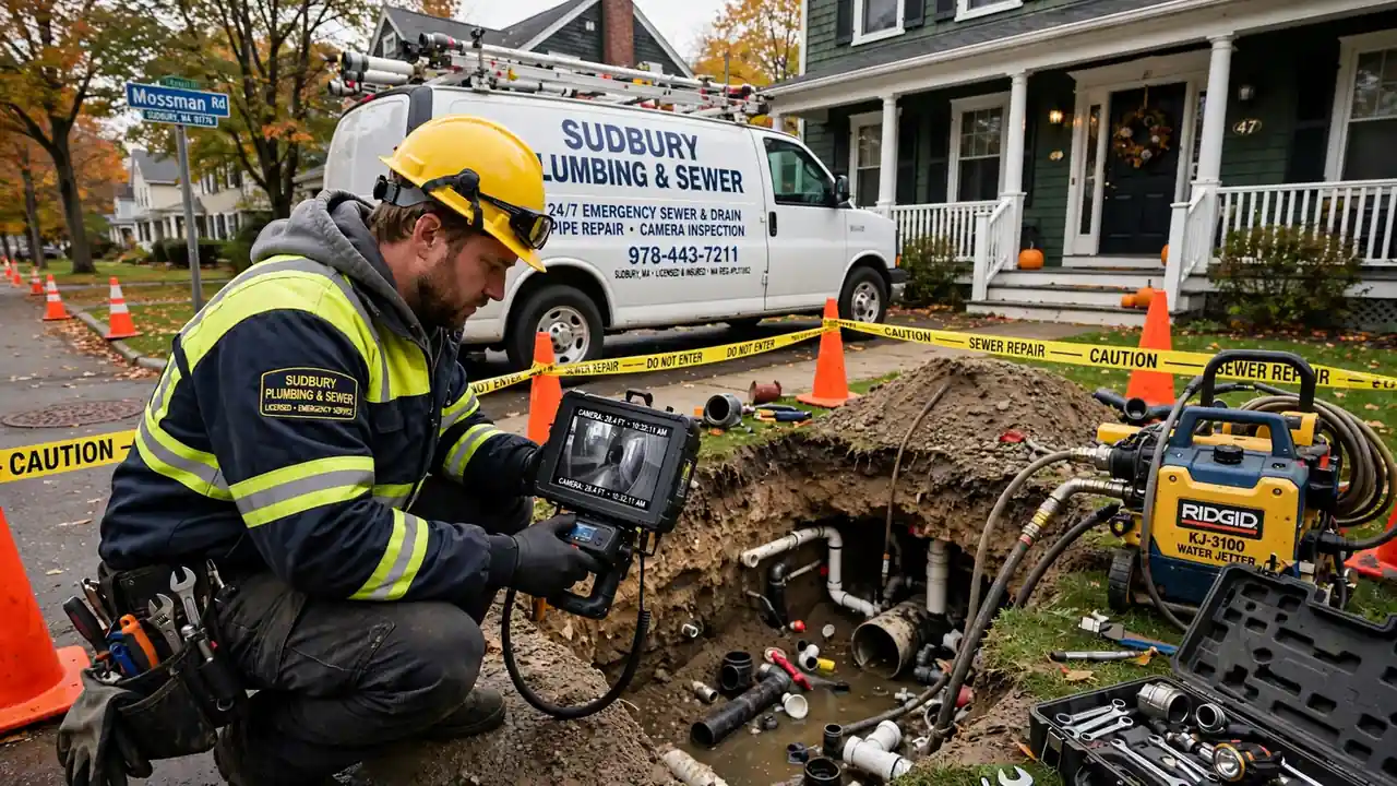 Emergency Sewer Repair in Sudbury, MA