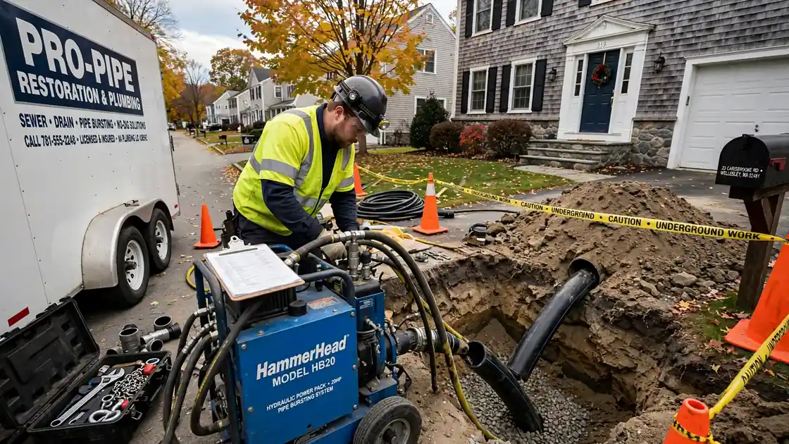 Pipe Bursting in Carisbrook, MA