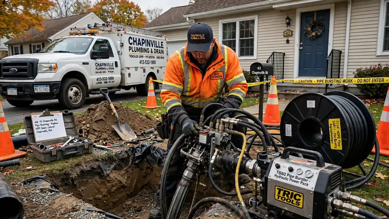 Reventado de tuberías en Chapinville, MA