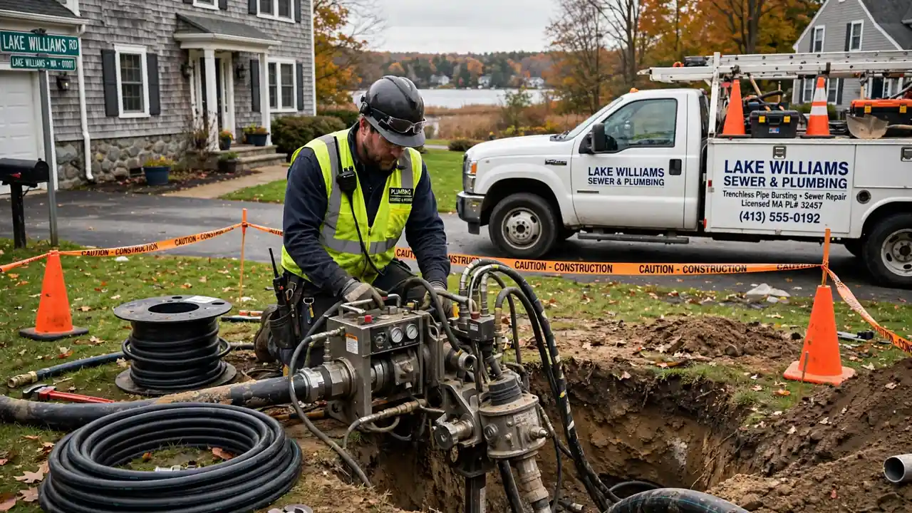 Pipe Bursting in Lake Williams, MA