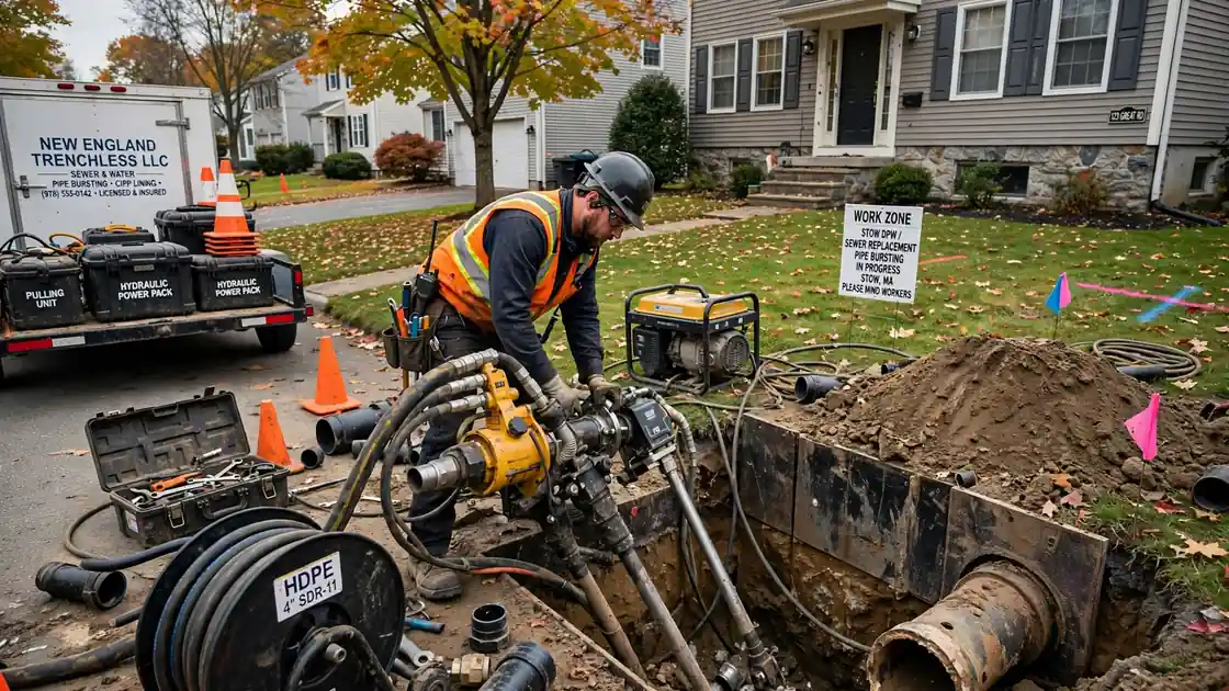 Pipe Bursting in Stow, MA