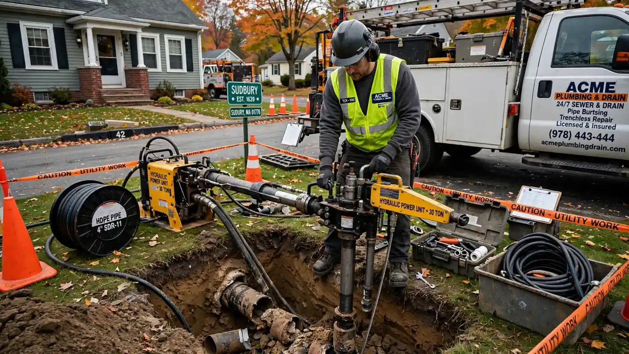 Pipe Bursting in Sudbury, MA