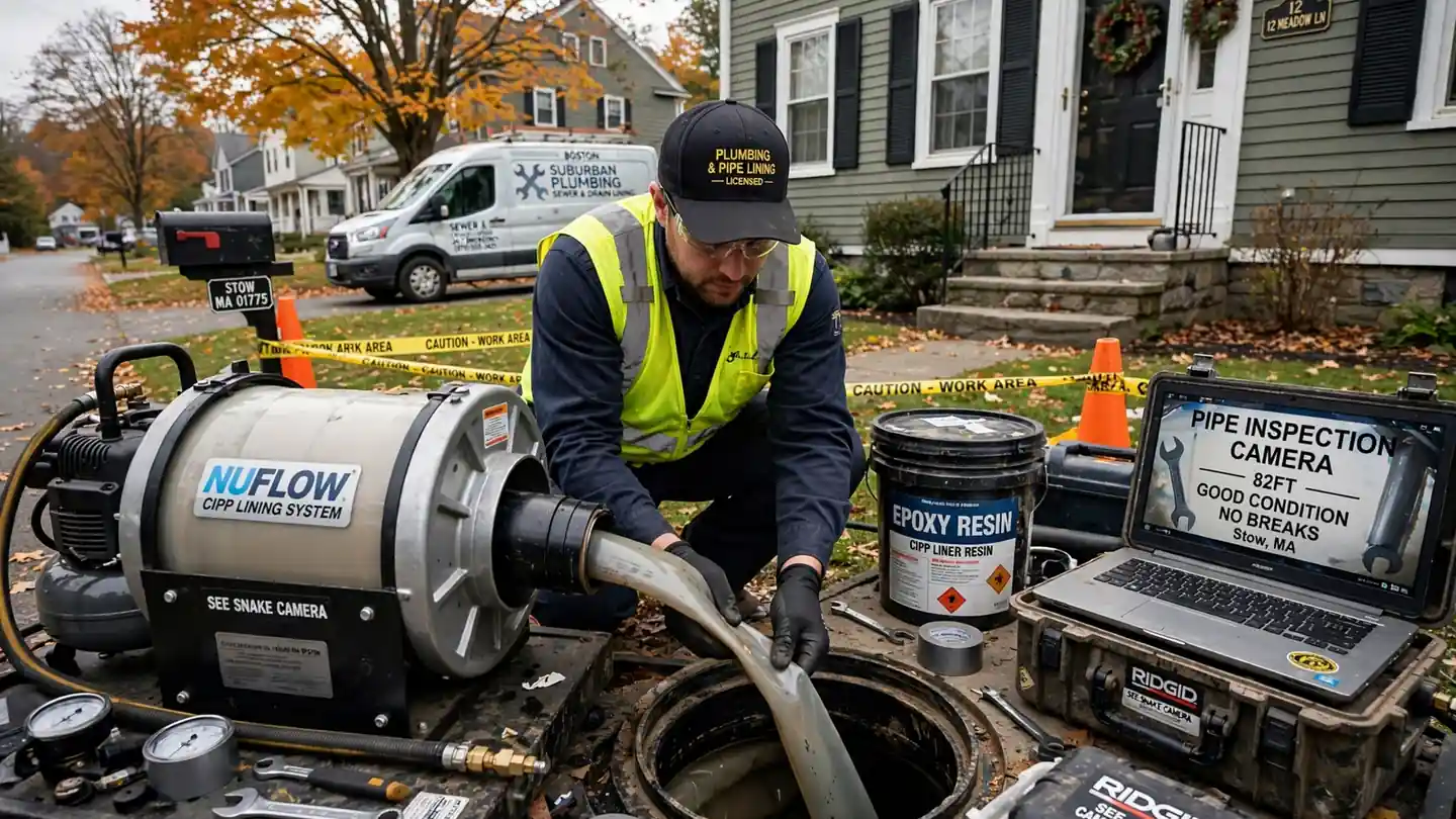 Revestimiento de tuberías en Stow, MA