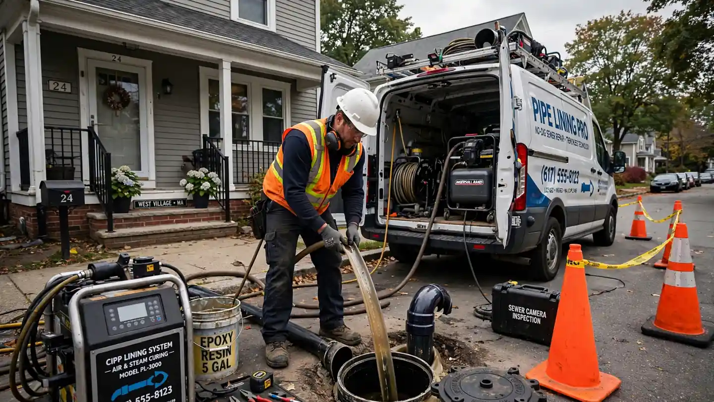 Pipe Lining in West Village, MA