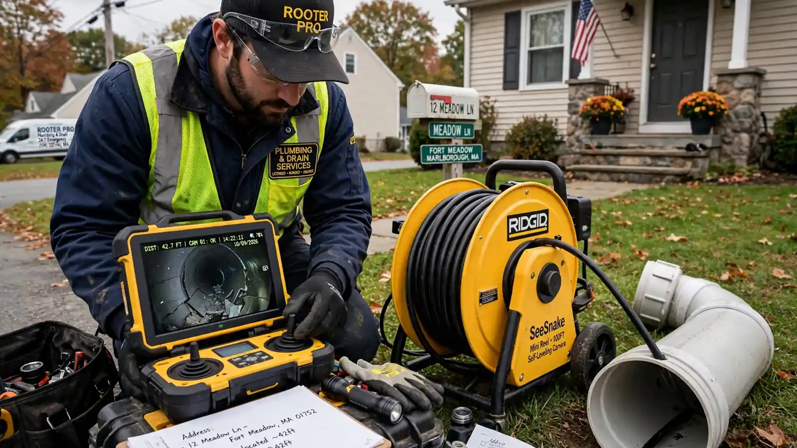 Sewer Camera Inspection in Fort Meadow, MA