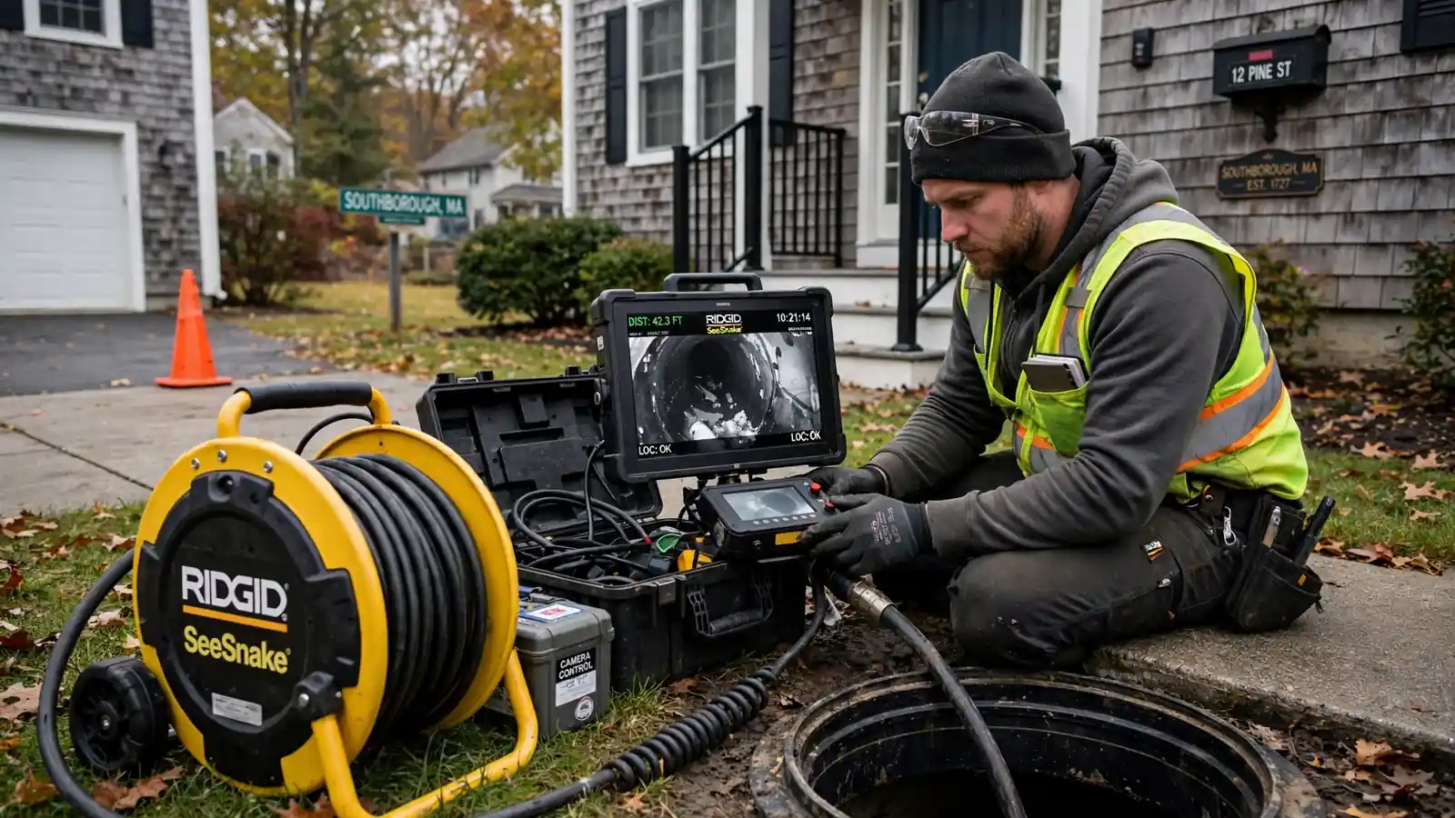 Sewer Camera Inspection in Southborough, MA