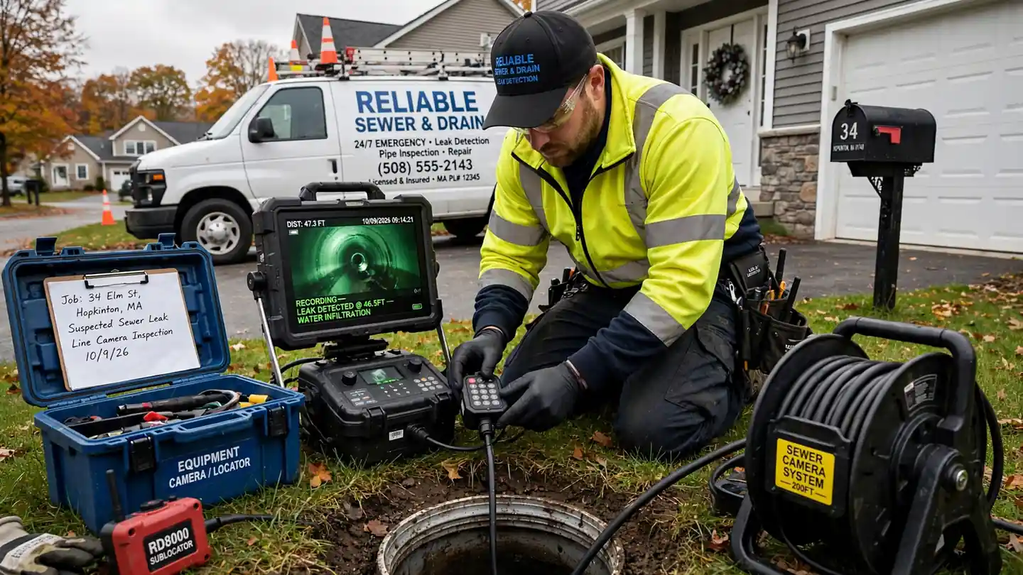 Sewer Leak Detection in Hopkinton, MA
