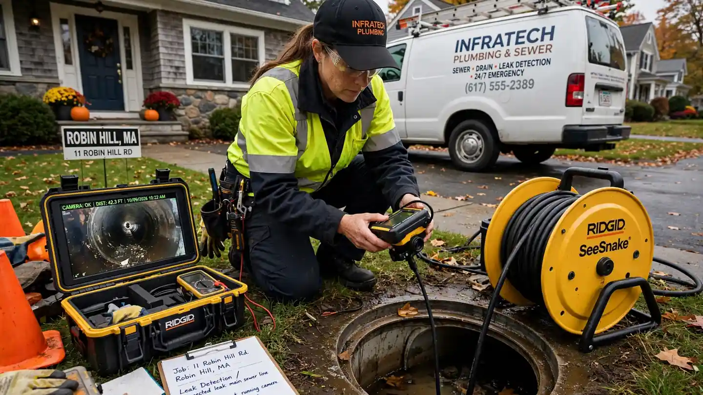 Sewer Leak Detection in Robin Hill, MA