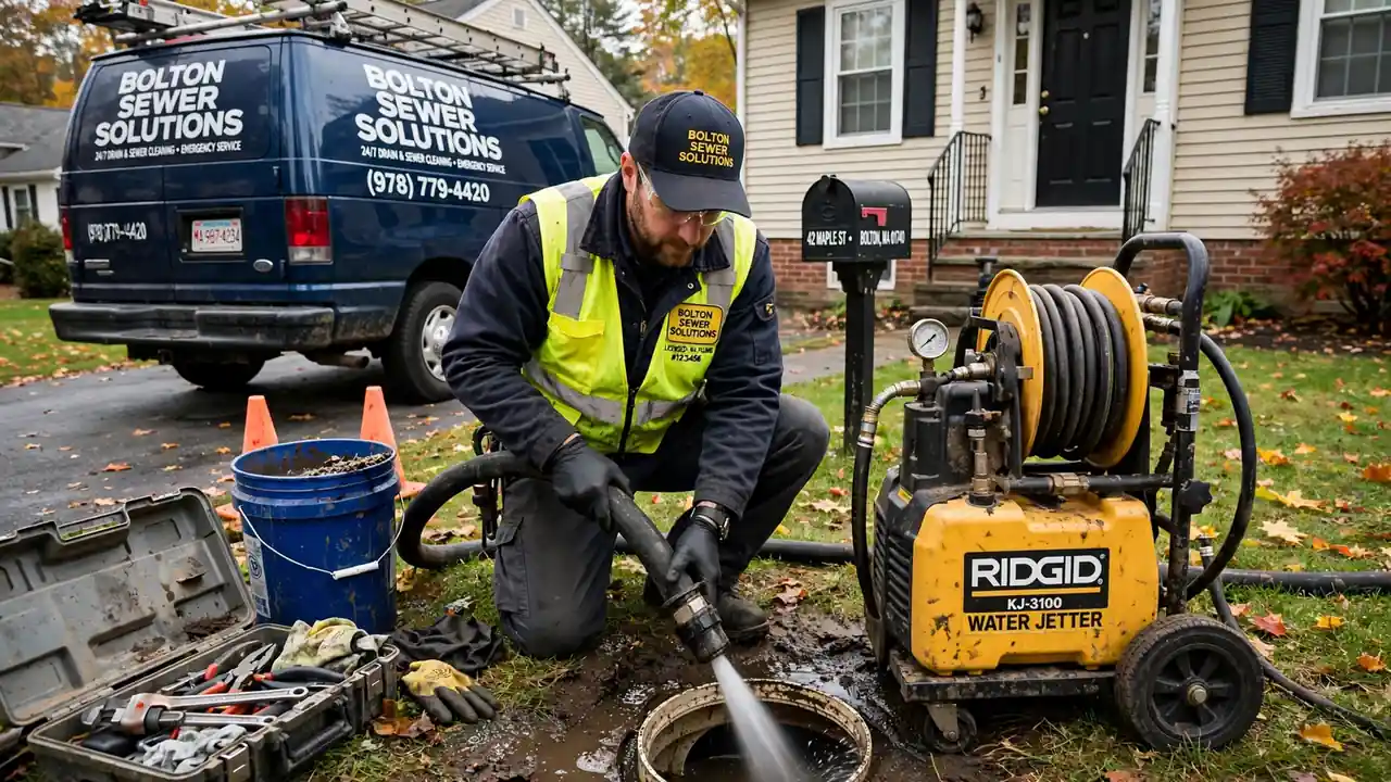 Sewer Line Cleaning in Bolton, MA