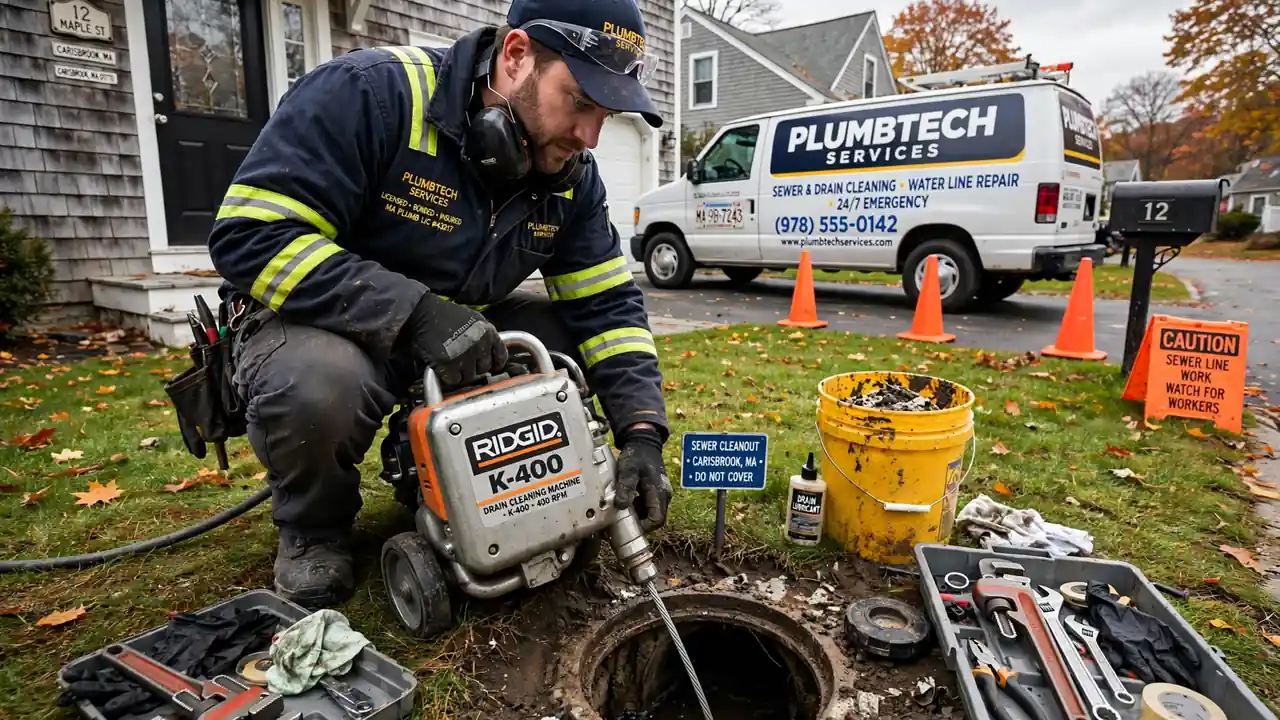 Sewer Line Cleaning in Carisbrook, MA