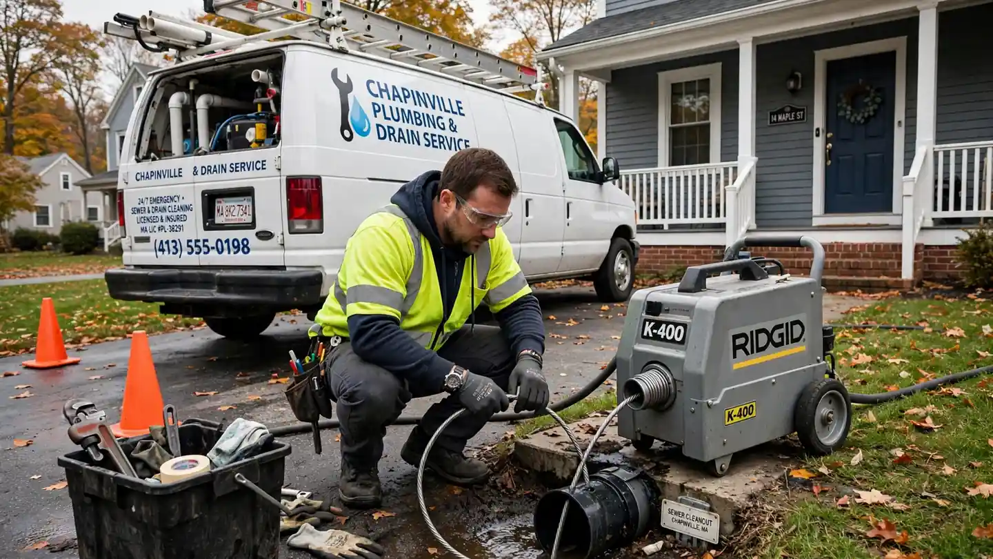 Sewer Line Cleaning in Chapinville, MA