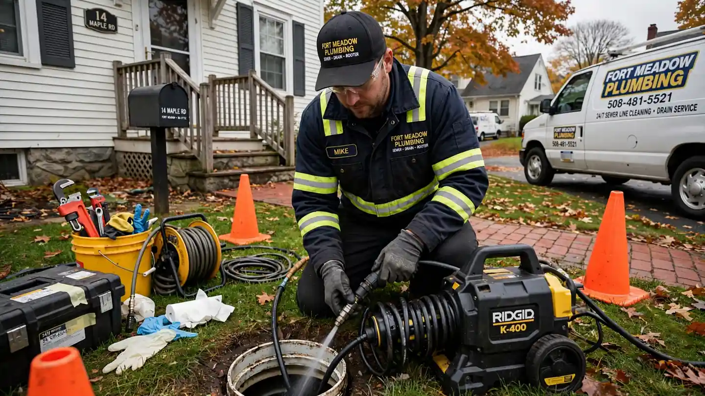Sewer Line Cleaning in Fort Meadow, MA