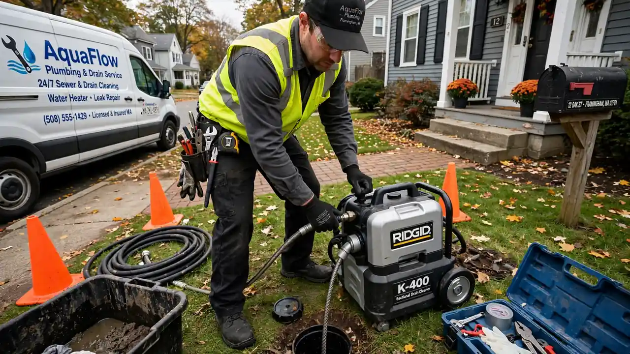 Sewer Line Cleaning in Framingham, MA