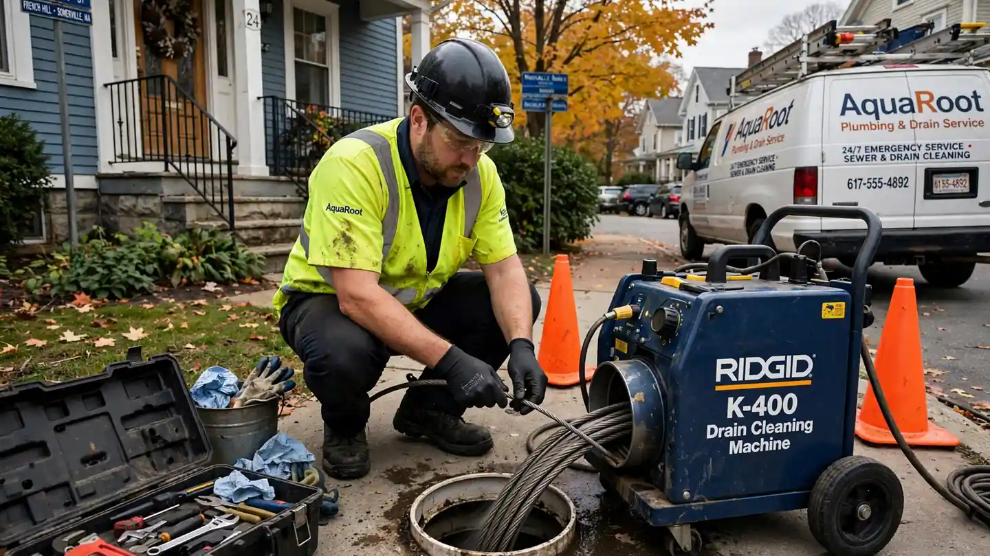 Sewer Line Cleaning in French Hill, MA