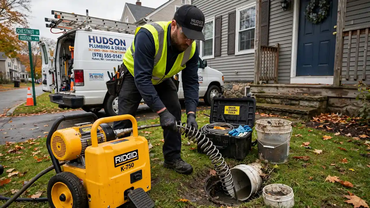 Sewer Line Cleaning in Hudson, MA