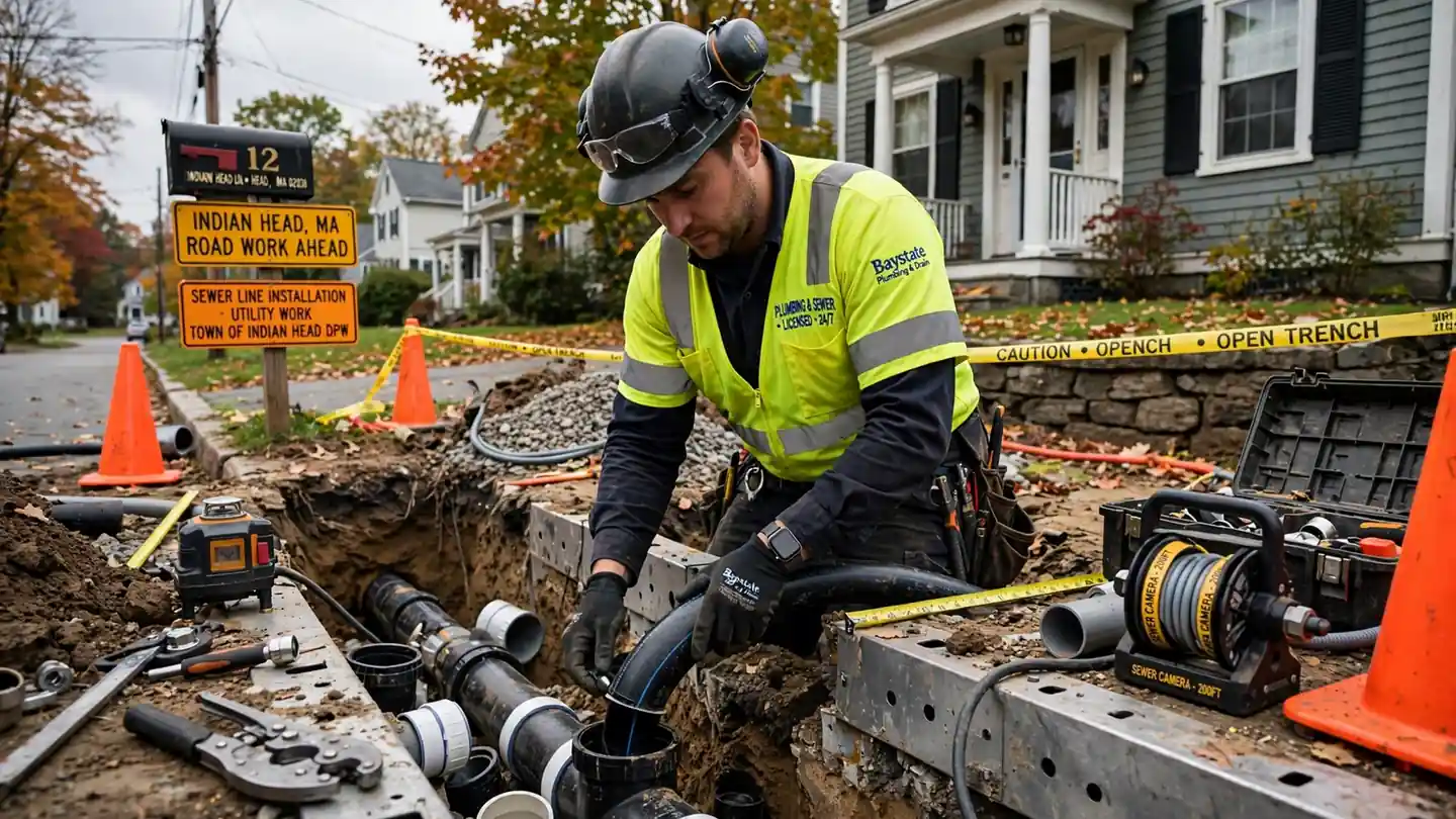 Sewer Line Installation in Indian Head, MA
