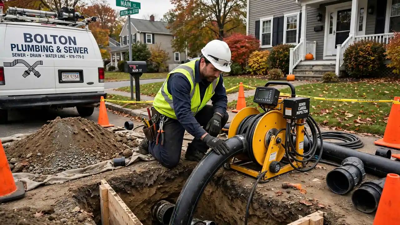 Sewer Line Replacement in Bolton, MA