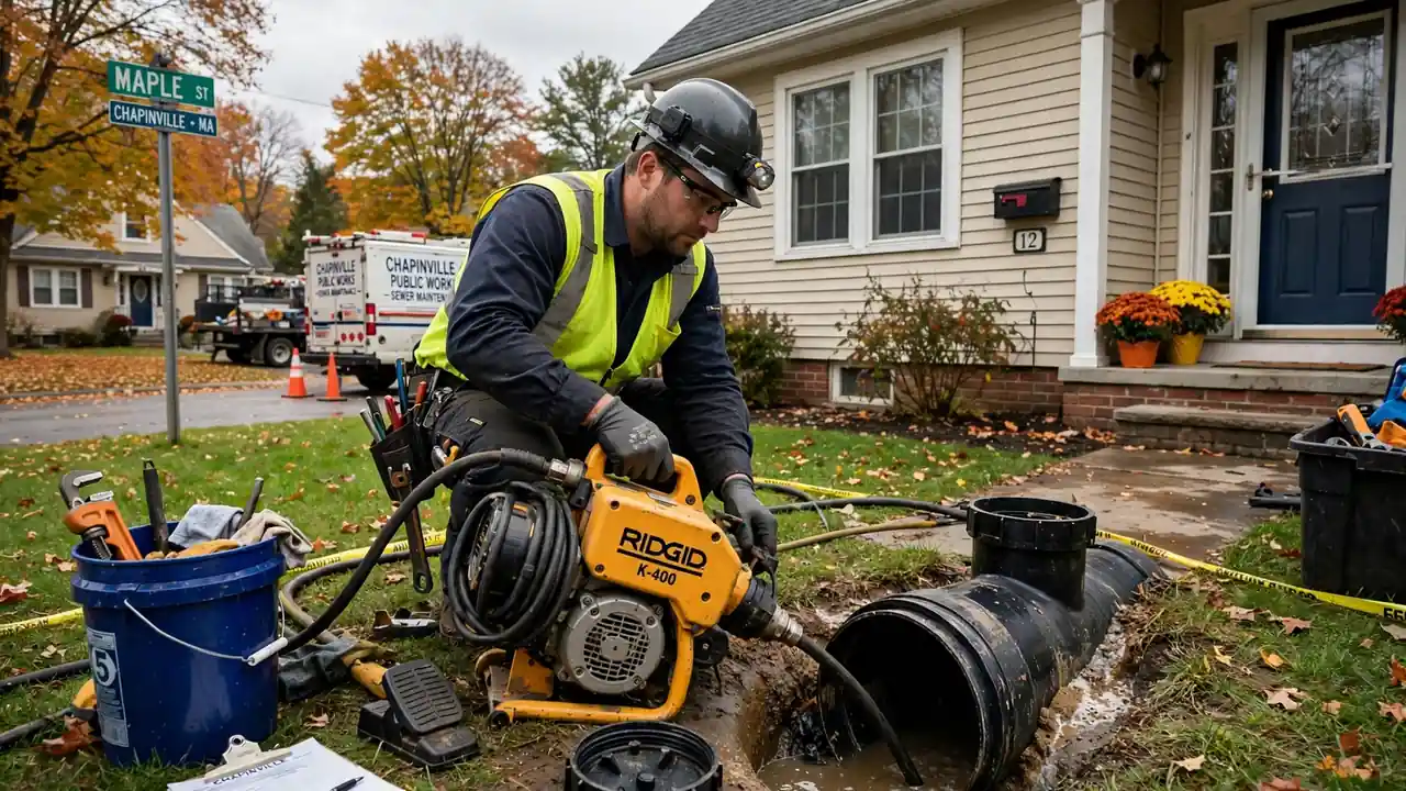 Sewer Maintenance in Chapinville, MA