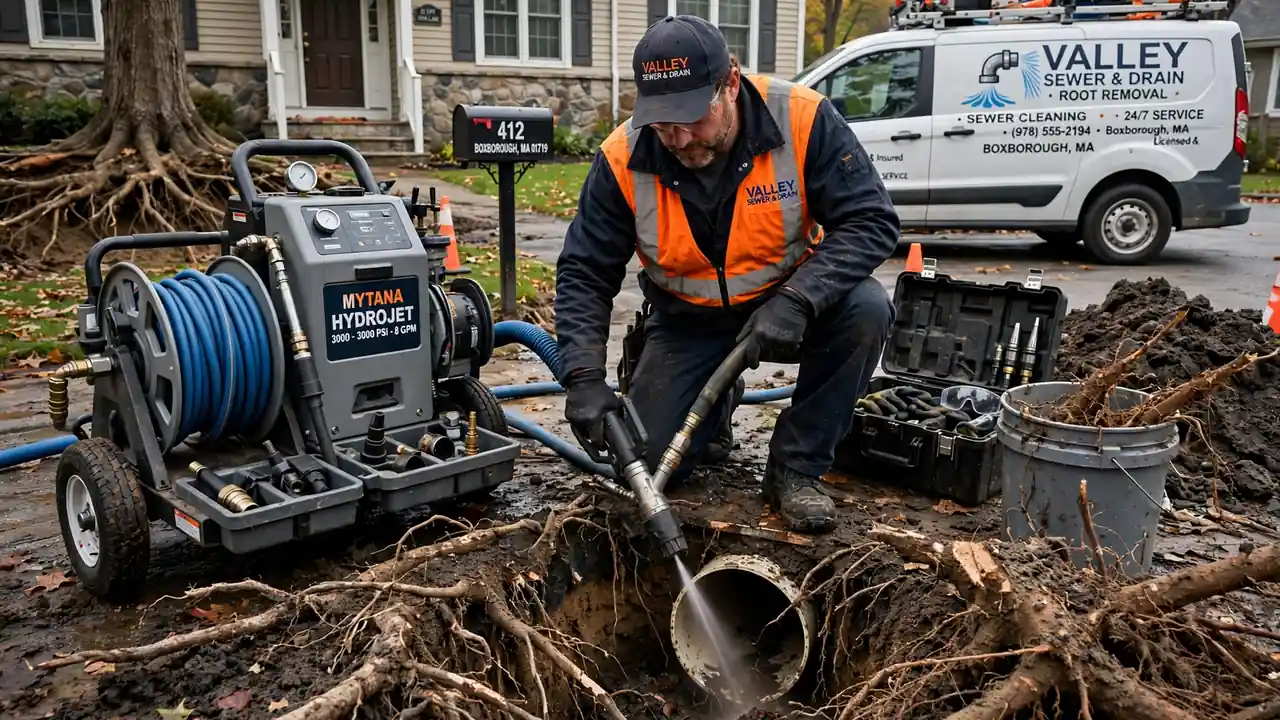Eliminación de raíces de árboles en Boxborough, MA