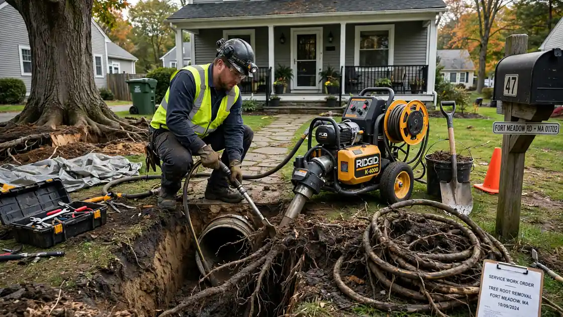 Tree Root Removal in Fort Meadow, MA