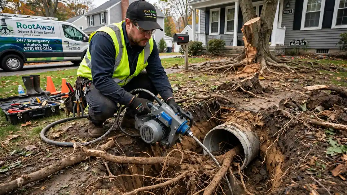 Tree Root Removal in Hudson, MA