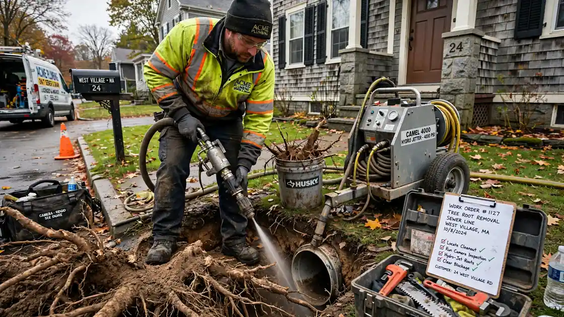 Tree Root Removal in West Village, MA
