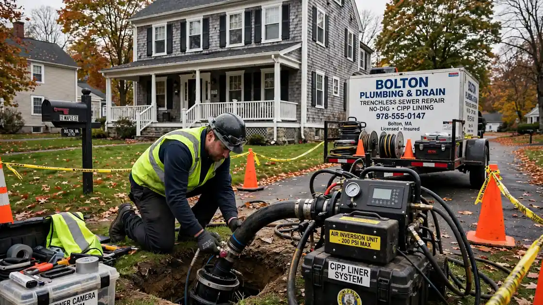 Trenchless Sewer Repair in Bolton, MA