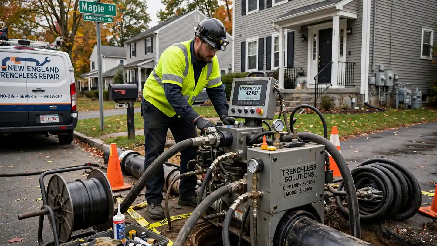 Trenchless Sewer Repair in Framingham, MA
