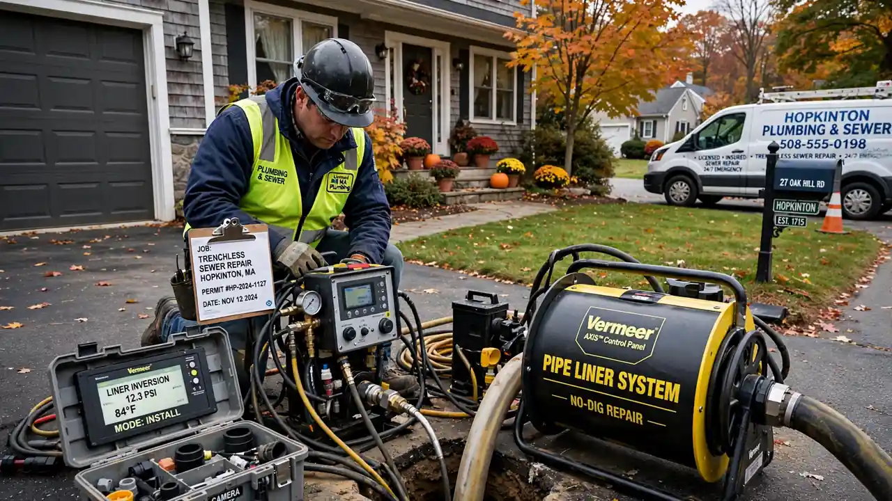 Trenchless Sewer Repair in Hopkinton, MA