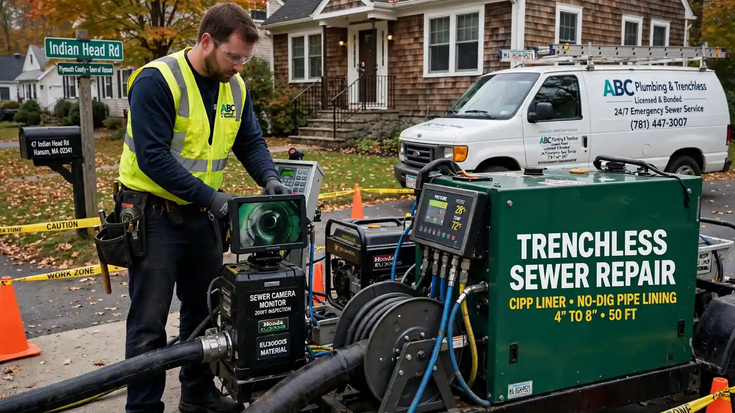 Trenchless Sewer Repair in Indian Head, MA