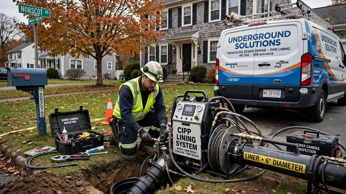 Trenchless Sewer Repair in Nobscot, MA