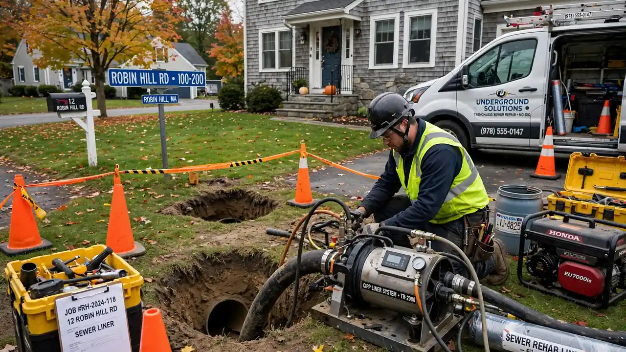 Trenchless Sewer Repair in Robin Hill, MA
