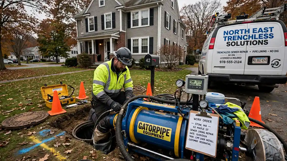 Trenchless Sewer Repair in Stow, MA