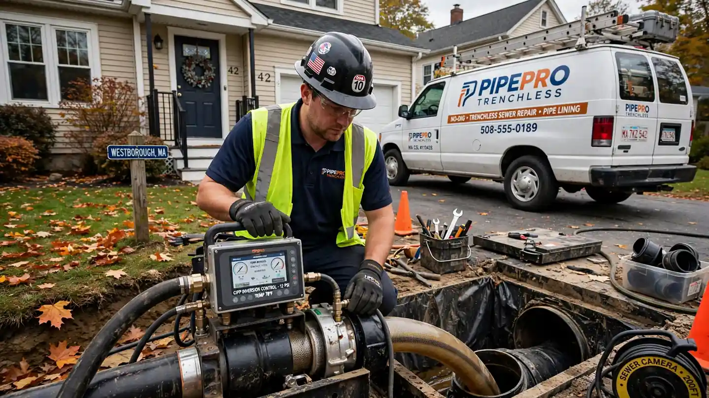 Trenchless Sewer Repair in Westborough, MA