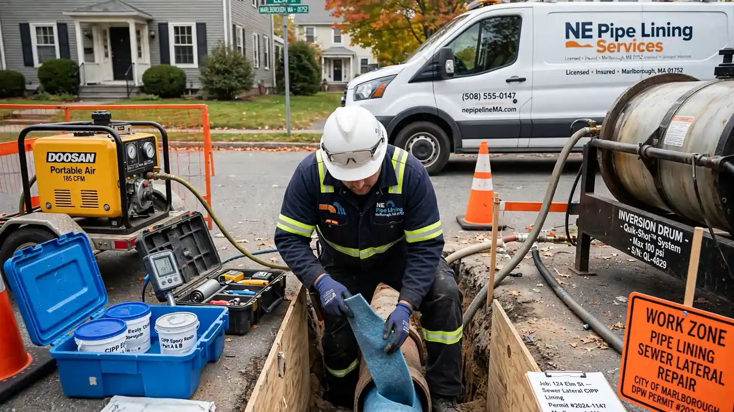 Revestimiento de tuberías en Marlborough, MA